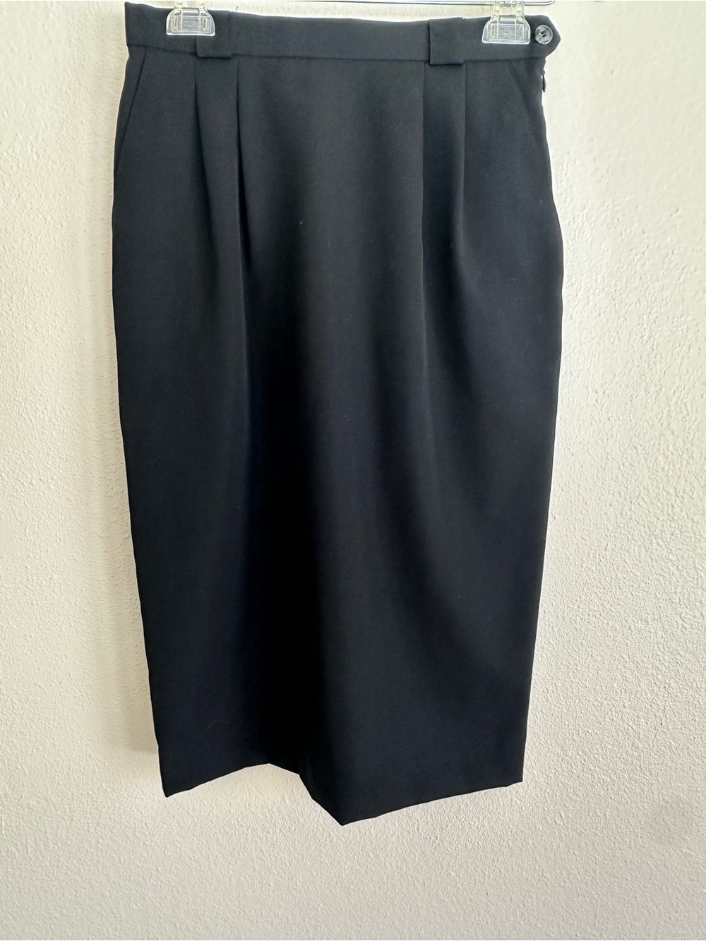 Liz Claiborne Classic 100% Wool Black Women's Pencil Skirt Size 8P